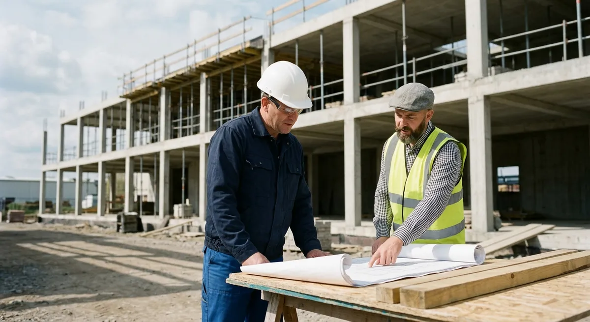 Coordination sur chantier avec un conducteur de travaux